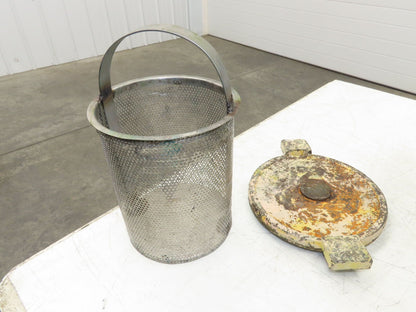 Hayward Model 72 Simplex 4" Inline Basket Strainer Cast Iron 200 PSI Flanged