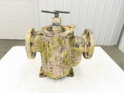 Hayward Model 72 Simplex 4" Inline Basket Strainer Cast Iron 200 PSI Flanged