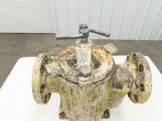 Hayward Model 72 Simplex 4" Inline Basket Strainer Cast Iron 200 PSI Flanged