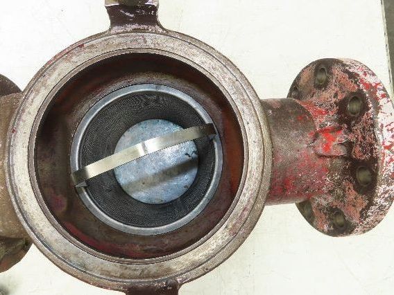 Hayward Model 72 Simplex 4" Inline Basket Strainer Cast Iron 200 PSI Flanged