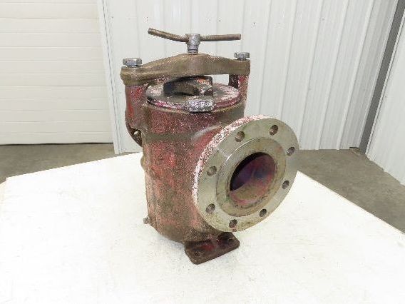 Hayward Model 72 Simplex 4" Inline Basket Strainer Cast Iron 200 PSI Flanged