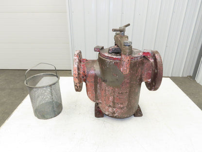 Hayward Model 72 Simplex 4" Inline Basket Strainer Cast Iron 200 PSI Flanged