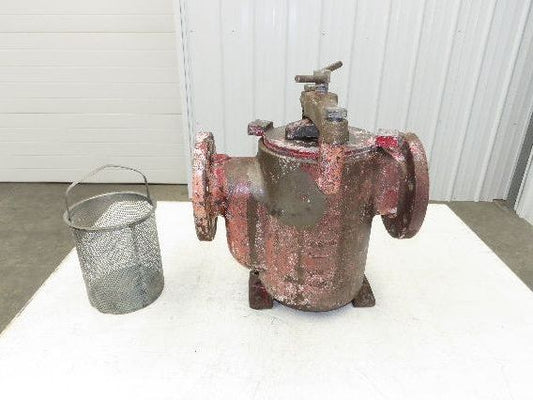 Hayward Model 72 Simplex 4" Inline Basket Strainer Cast Iron 200 PSI Flanged