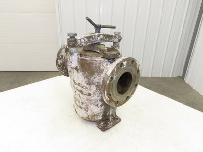 Hayward Model 72 Simplex 4" Inline Basket Strainer Cast Iron 200 PSI Flanged