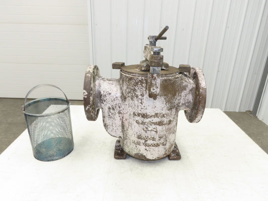 Hayward Model 72 Simplex 4" Inline Basket Strainer Cast Iron 200 PSI Flanged