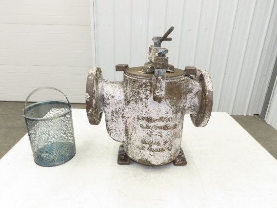 Hayward Model 72 Simplex 4" Inline Basket Strainer Cast Iron 200 PSI Flanged