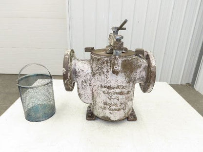 Hayward Model 72 Simplex 4" Inline Basket Strainer Cast Iron 200 PSI Flanged