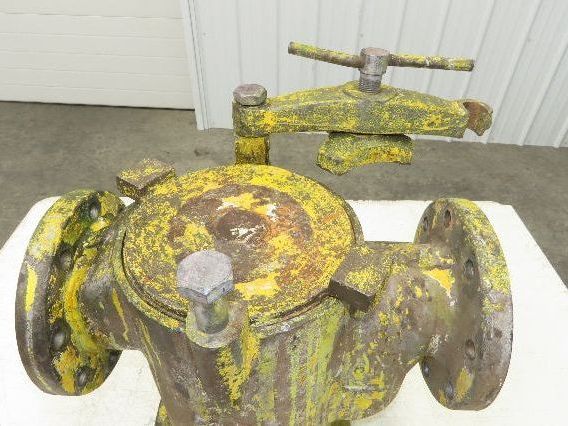 Hayward Model 72 Simplex 4" Inline Basket Strainer Cast Iron 200 PSI Flanged