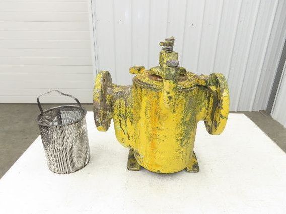 Hayward Model 72 Simplex 4" Inline Basket Strainer Cast Iron 200 PSI Flanged