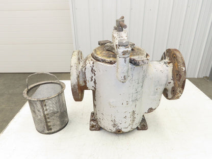 Hayward Model 72 Simplex 4" Inline Basket Strainer Cast Iron 200 PSI Flanged