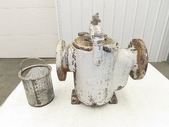 Hayward Model 72 Simplex 4" Inline Basket Strainer Cast Iron 200 PSI Flanged