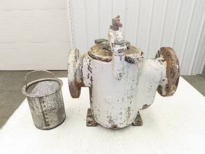 Hayward Model 72 Simplex 4" Inline Basket Strainer Cast Iron 200 PSI Flanged