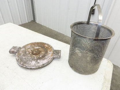 Hayward Model 72 Simplex 4" Inline Basket Strainer Cast Iron 200 PSI Flanged