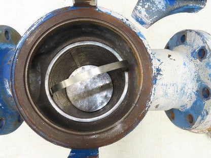 Hayward Model 72 Simplex 4" Inline Basket Strainer Cast Iron 200 PSI Flanged