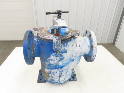 Hayward Model 72 Simplex 4" Inline Basket Strainer Cast Iron 200 PSI Flanged