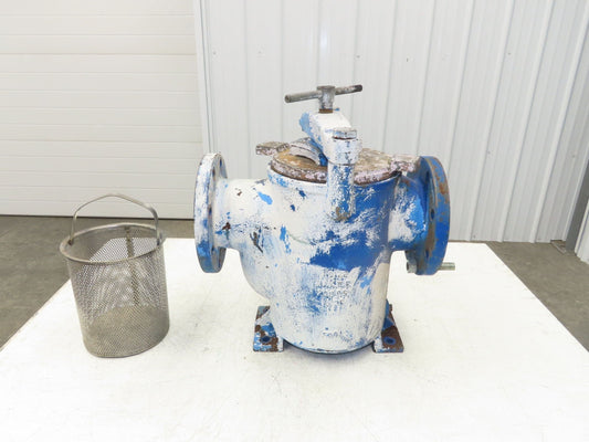 Hayward Model 72 Simplex 4" Inline Basket Strainer Cast Iron 200 PSI Flanged