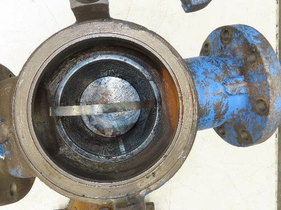 Hayward Model 72 Simplex 4" Inline Basket Strainer Cast Iron 200 PSI Flanged