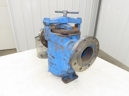 Hayward Model 72 Simplex 4" Inline Basket Strainer Cast Iron 200 PSI Flanged