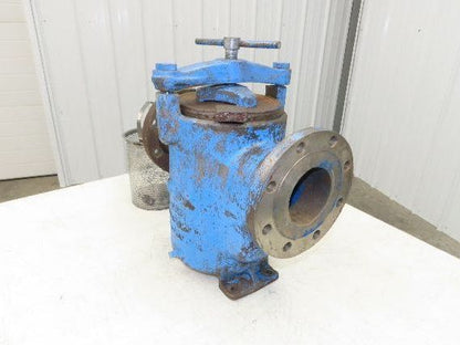 Hayward Model 72 Simplex 4" Inline Basket Strainer Cast Iron 200 PSI Flanged