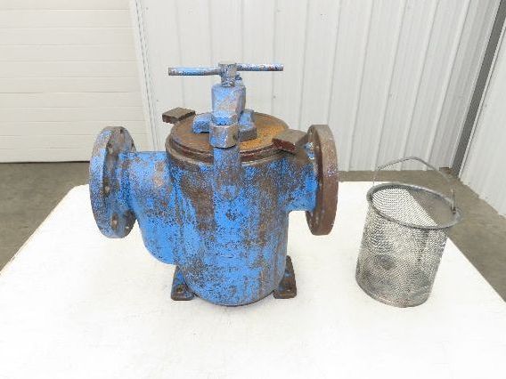 Hayward Model 72 Simplex 4" Inline Basket Strainer Cast Iron 200 PSI Flanged