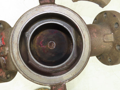 Hayward Model 72 Simplex 4" Inline Basket Strainer Cast Iron 200 PSI Flanged