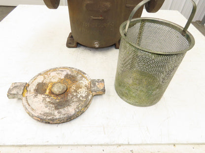 Hayward Model 72 Simplex 4" Inline Basket Strainer Cast Iron 200 PSI Flanged