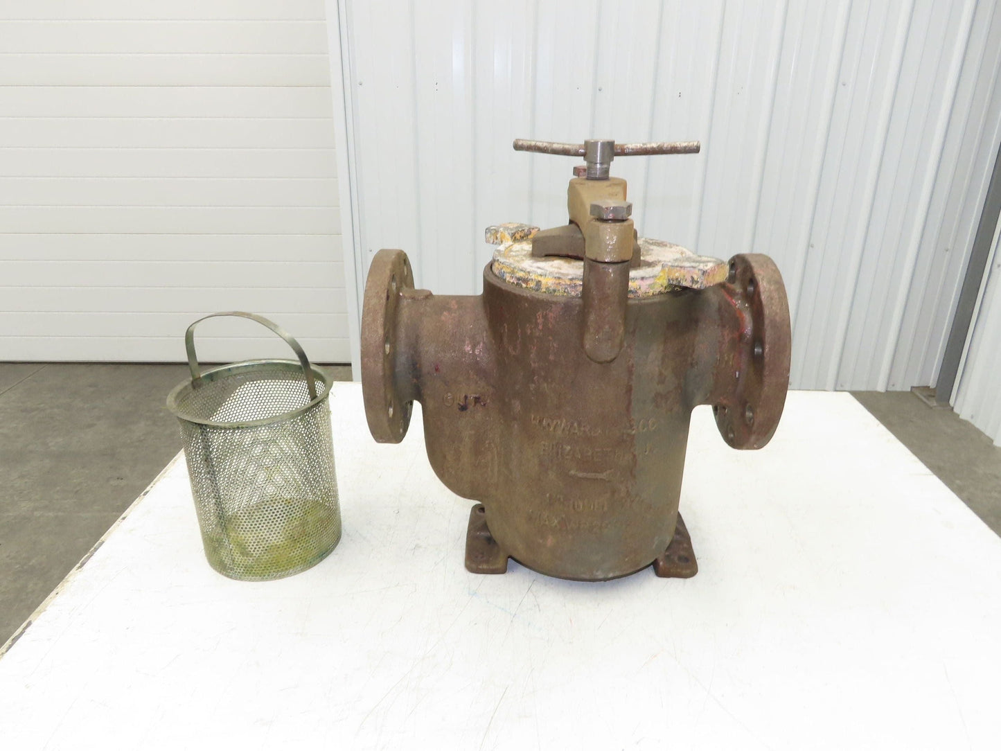 Hayward Model 72 Simplex 4" Inline Basket Strainer Cast Iron 200 PSI Flanged