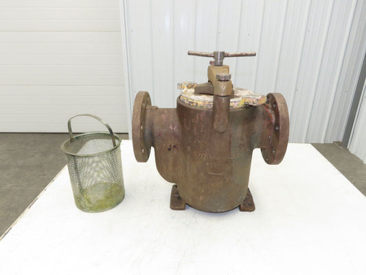 Hayward Model 72 Simplex 4" Inline Basket Strainer Cast Iron 200 PSI Flanged