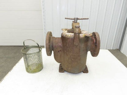 Hayward Model 72 Simplex 4" Inline Basket Strainer Cast Iron 200 PSI Flanged