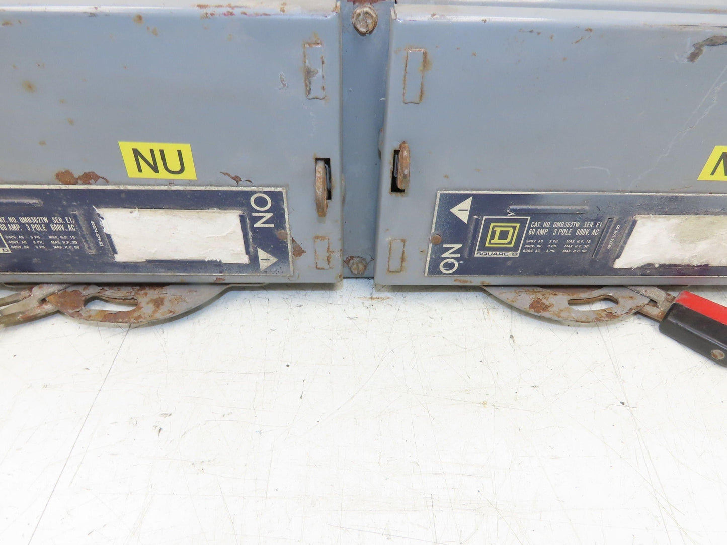 Square D QMB362TW Panelboard Twin Branch Switch 60A 600V 3P 3Ph Fusible E01