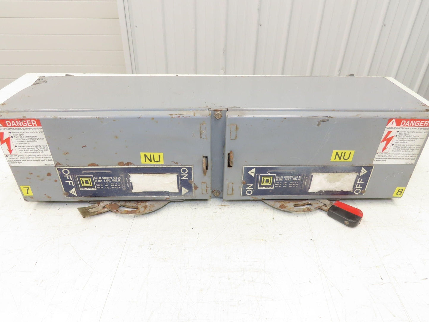 Square D QMB362TW Panelboard Twin Branch Switch 60A 600V 3P 3Ph Fusible E01