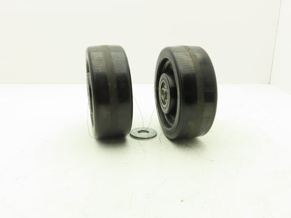 Albion 75949354 Phenolic Texite Caster Wheel 3"W x 8"D x 3/4" Bore Lot of 2
