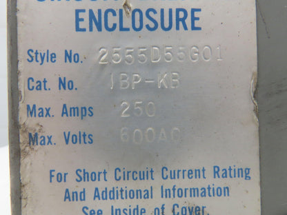 Westinghouse Busway Disconnect Switch Bus Plug 200A 600VAC 3PH 3W