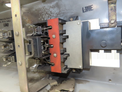 Westinghouse Fusible Busway Disconnect Switch Bus Plug 60A 600VAC 3PH 3W