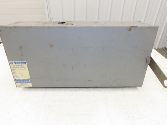 Westinghouse Fusible Busway Disconnect Switch Bus Plug 60A 600VAC 3PH 3W