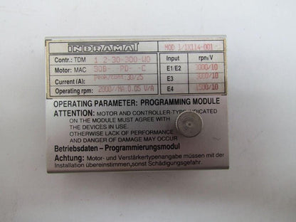 Indramat 1/1x114-001 Programmin Module for TDM 1.2-30-300-W0 2000rpm