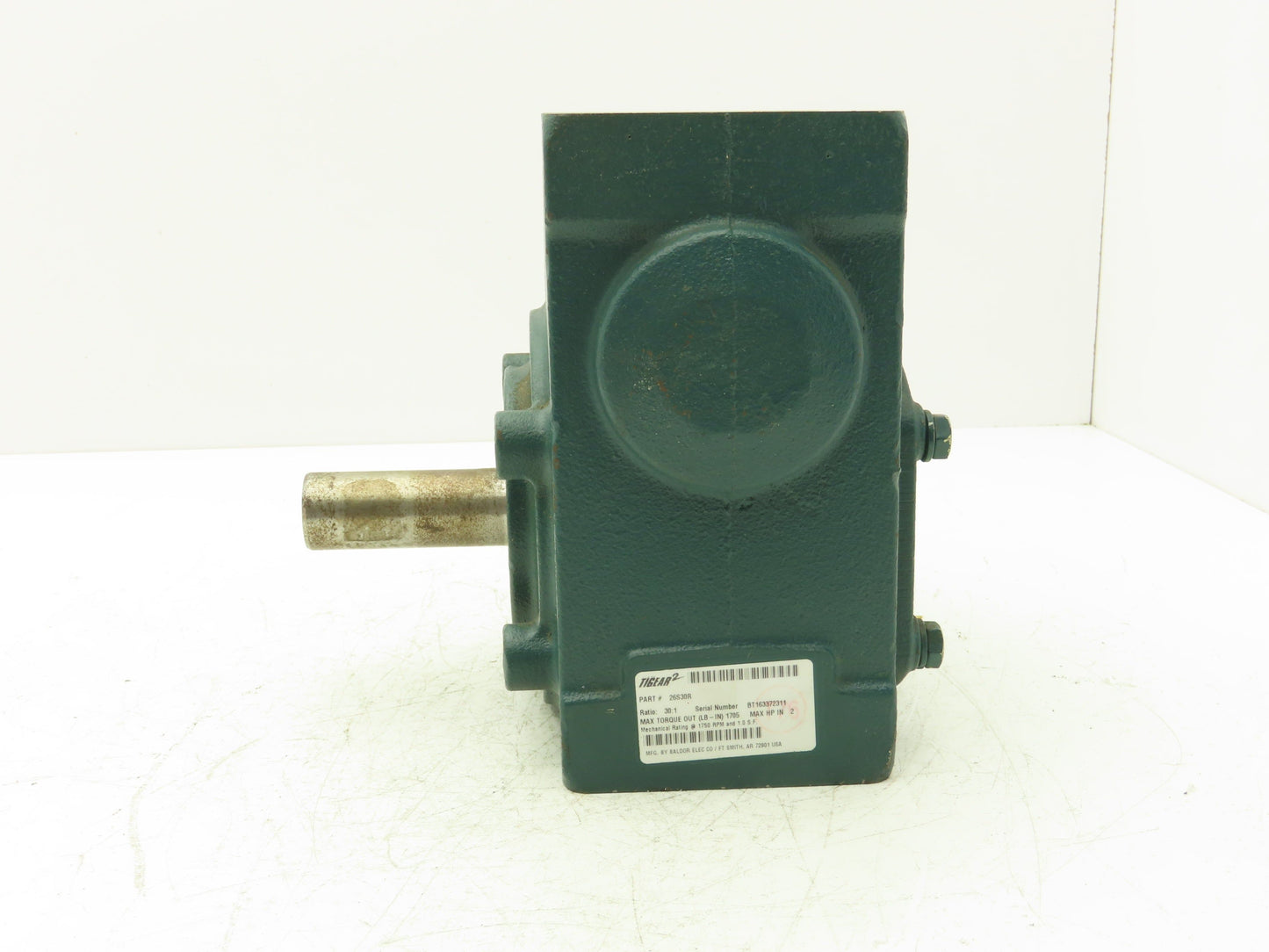 Dodge Tigear-2 26S30R Gearbox 30:1 Reducer 58rpm 2Hp 140TC RH Output 1705 in-lb