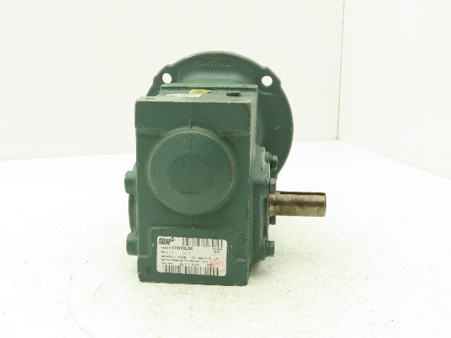 Dodge Tigear-2 17Q10L56 Worm Gearbox 10:1 Reducer 175rpm 1.6Hp 56C LH Output