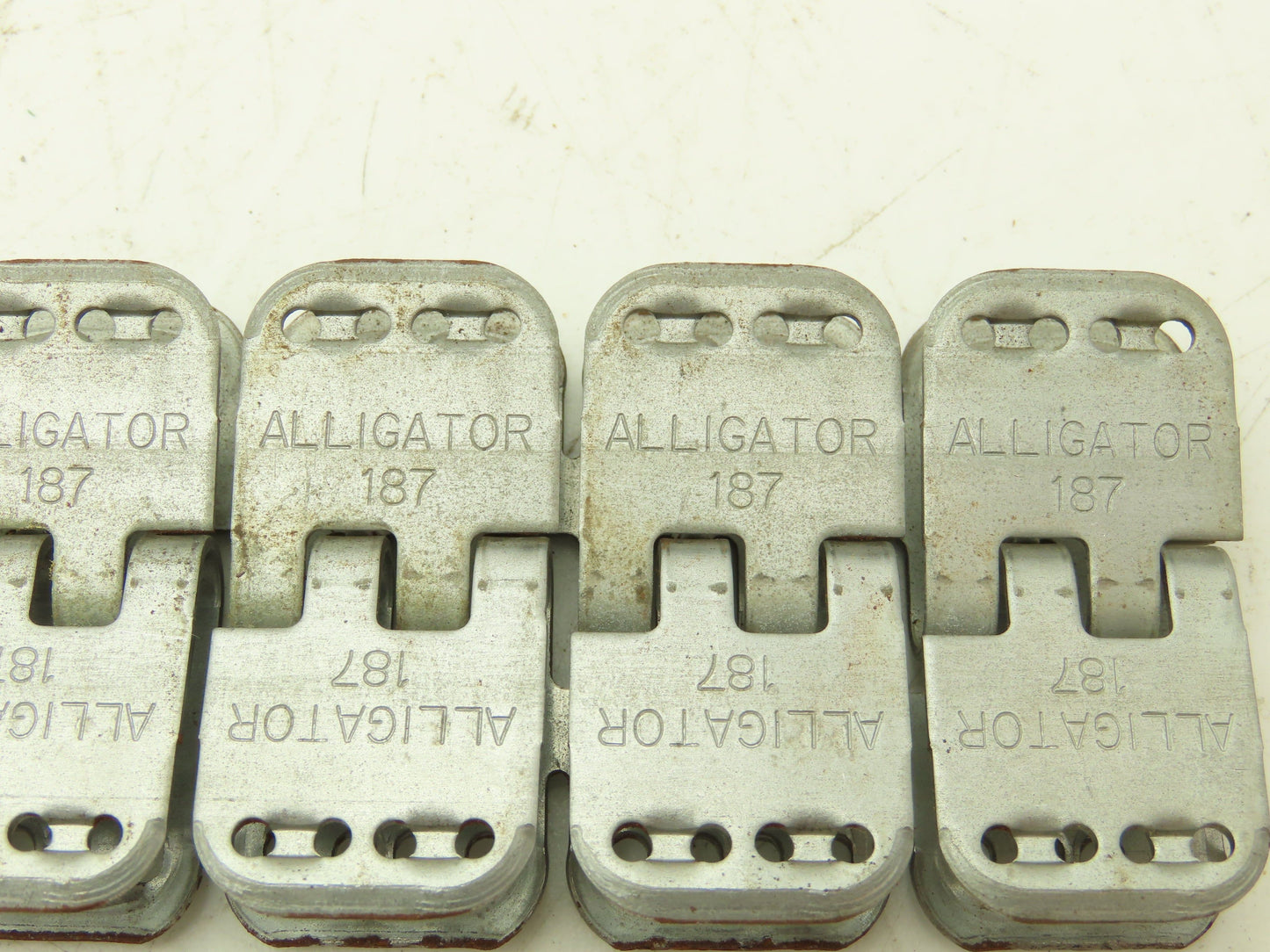 Flexco Alligator 187 Ready Set Staple 12" Belt Fastener No Hinge Pins Set of 4