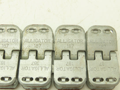 Flexco Alligator 187 Ready Set Staple 12" Belt Fastener No Hinge Pins Set of 4