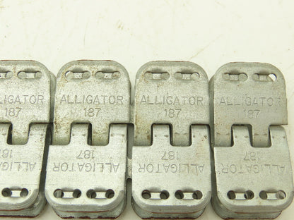 Flexco Alligator 187 Ready Set Staple 12" Belt Fastener No Hinge Pins Set of 4