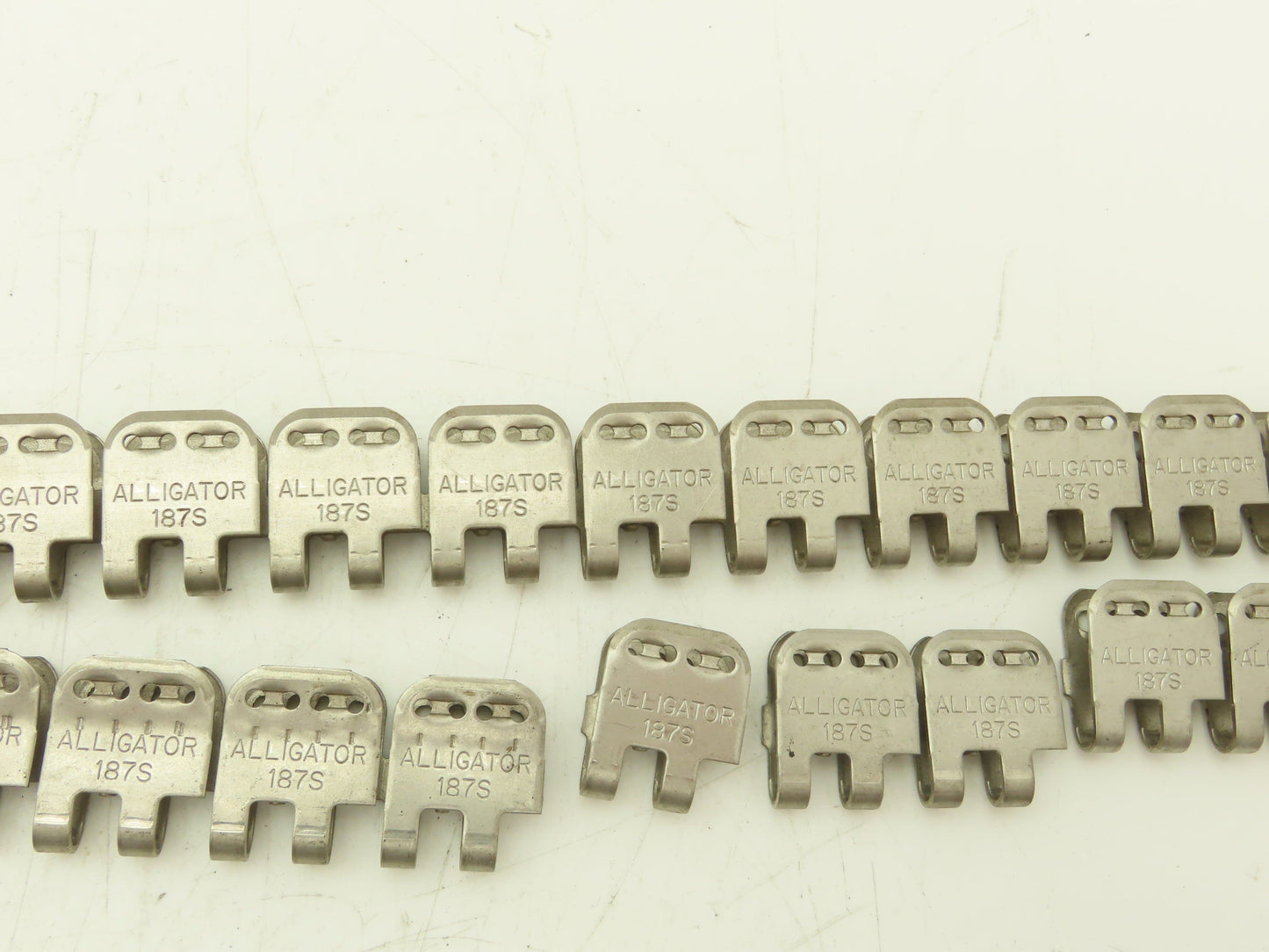 Flexco Alligator 187 Ready Set Staple Belt Fastener No Hinge Pins  Lot of 99pcs