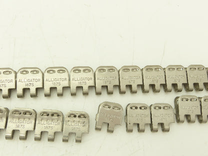 Flexco Alligator 187 Ready Set Staple Belt Fastener No Hinge Pins  Lot of 99pcs
