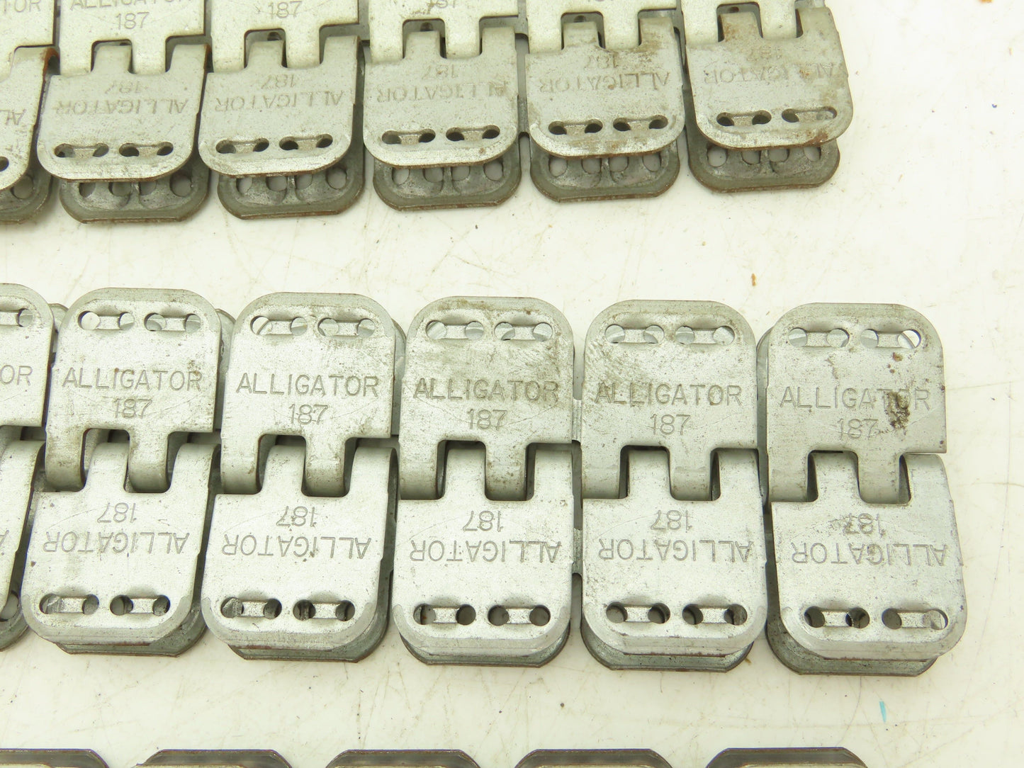 Flexco Alligator 187 Ready Set Staple Belt Fastener No Hinge Pins  Lot of 99pcs