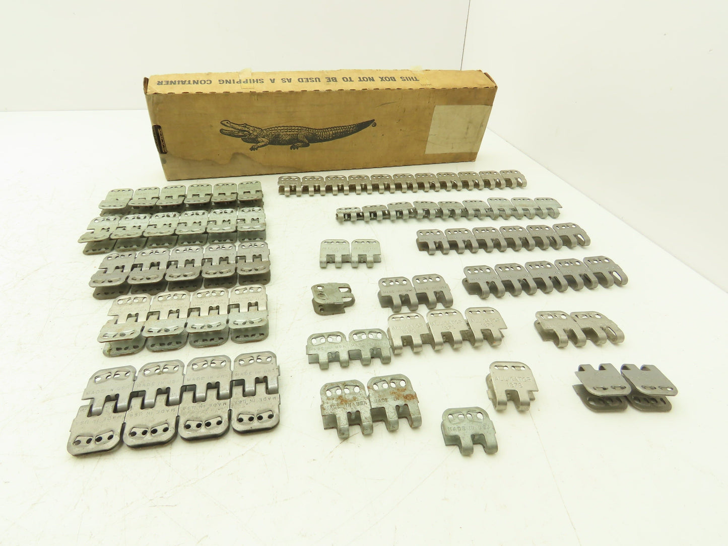 Flexco Alligator 187 Ready Set Staple Belt Fastener No Hinge Pins  Lot of 99pcs