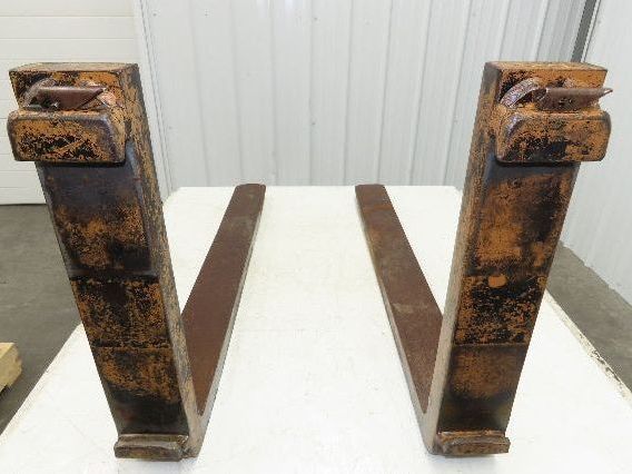 4x40" Class 2 Steel Forklift Fork Tines 16" Carriage 1-Pair