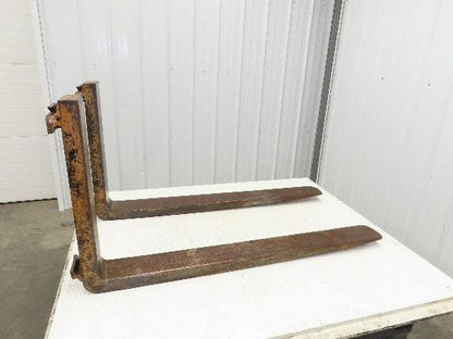 4x40" Class 2 Steel Forklift Fork Tines 16" Carriage 1-Pair