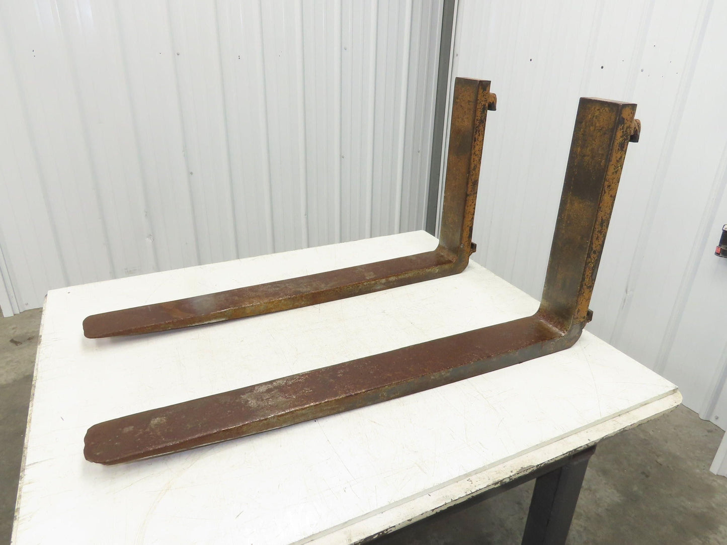 4x40" Class 2 Steel Forklift Fork Tines 16" Carriage 1-Pair