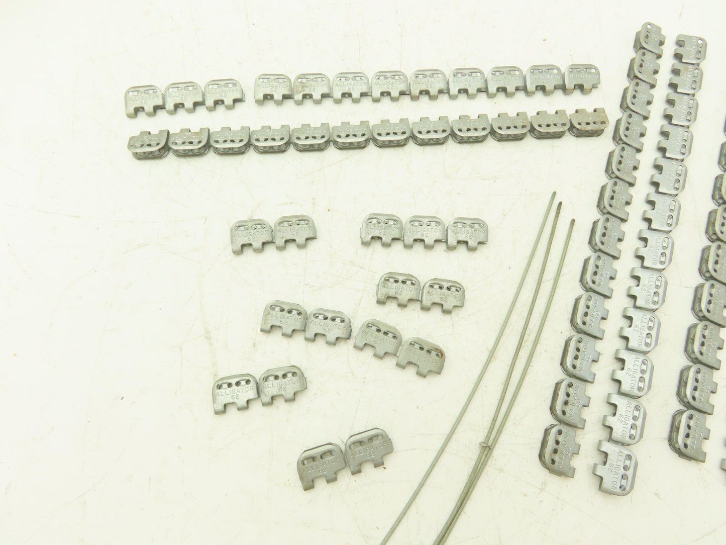 Flexco Alligator 62 Ready Set Staple 12" Belt Fastener  Incomplete Set of 5