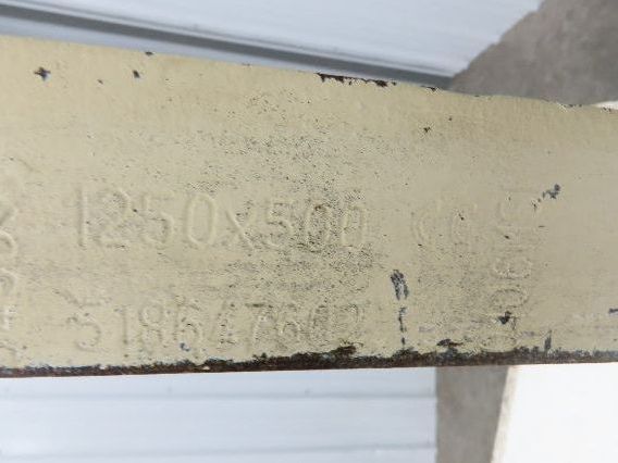 MSI Mechforge 5x42" Class 2A Steel Forklift Fork Tines 1-Pair 1250kg @ 500mm